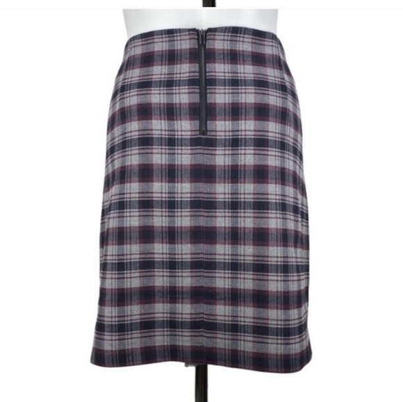 3/$20  ESPRIT Plaid Pencil Skirt Sz 10 Office Work - Picture 2 of 2